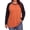 Pumpkin-Orange, variant on WellSize Plus Size T Shirts for Women Color Block Long Sleeve Fall Tops Casual Tee Crew Neck Blouses