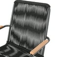 thumbnail image 4 of Anakin Modern Outdoor Rope Weave Club Chair, Set of 2, Black and Natural, 4 of 9