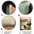 thumbnail image 3 of Designart "Transcending Reality Green and Beige II" Abstract Painting Metal Art Living Room, 3 of 5