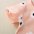 thumbnail image 6 of XZNPDUCQ Toddler Girls Summer Outfit Short Sleeve T-Shirt Tops Elastic Waist Shorts Set Girls Clothes Cartoon Print kids For 6 12 18 24 Months 2T 3T 4T 5T Dailywear Pink，6-12 Months, 6 of 9