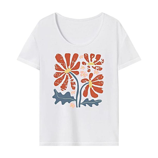 Camiseta para mujer con cuello redondo, ropa deportiva, camiseta básica informal para deportes, viajes de oficina S