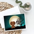 Halloween Scary Dachshund Red Brown Greeting Cards and Envelopes Pack ...