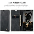 thumbnail image 3 of CaseMe Leather for iPhone 13 Pro Max Case, Flip Wallet Leather Case with Card Holder Magnetic Closure Shockproof Kickstand Protective Phone Cases Cover for iPhone 13 Pro Max,Black, 3 of 12