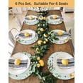 thumbnail image 4 of 15 Inch Round Placemats Set of 6, Easter Gnomes Non Slip Heat Insulation PP Table Mats, Spring Watercolor Eggs Flower Wood Grain Teal Washable Place Mats for Kitchen Dining Party Table Decor, 4 of 7
