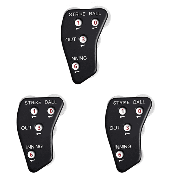 Contador Softbol Antideslizante Con Clicker Árbitro Béisbol 4 Ruedas para Al Aire Libre