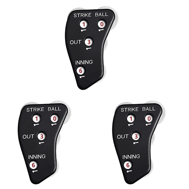 Contador Softbol Antideslizante Con Clicker Árbitro Béisbol 4 Ruedas para Al Aire Libre