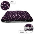 thumbnail image 3 of Cherry Blossom Pet Bed, Spring Night Sakura Yozakura Pattern on Nocturnal Background, Chew Resistant Pad for Dogs and Cats Cushion with Removable Cover, 24" x 39", Dark Purple Teal, by Ambesonne, 3 of 4