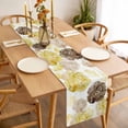 thumbnail image 3 of Table Runner 48 Inches Long for Kitchen Dining, Yellow Ombre Spring Floral Dresser Scarf Farmhouse, Dining Table Decorations for Wedding/Parties, Summer Botanical Flowers 13 x 48 In, 3 of 8