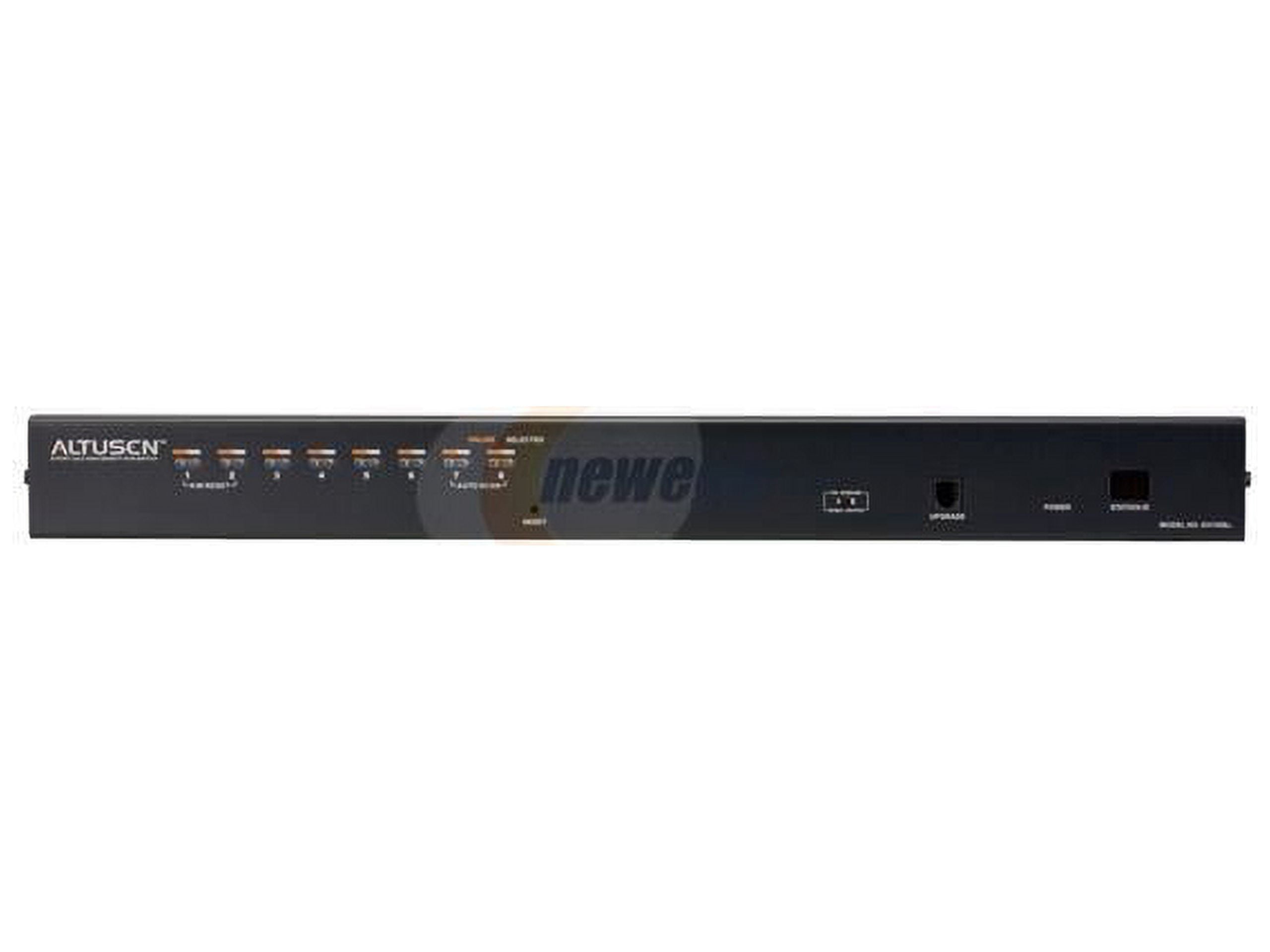 ATEN KH1508A KVM Extender - 8 Computer(s) - UXGA - 1600 x 1200 Maximum Video Resolution - 8 x Network (RJ-45) - 2 x PS/2 Port - 1 x VGA - 110 V AC, 220 V AC Input Voltage - Rack-mountable - 1U