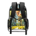 thumbnail image 2 of Rocae Cozy Cartoon Backyard for 16inch Clear Backpack Transparent School Backpack for Women Men, Capacity Clear Bag for College, Travel, 2 of 7
