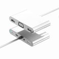 thumbnail image 1 of Injueey Convertidor USB HUB multifuncional 7 en 1 PD Carga Proyección VGA Resolución 4K Transmisión de video Adaptador USB3.0 Distribuidor Juegos de teclado y mouse para computadora, 1 of 6