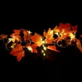 thumbnail image 6 of Morttic 9.8ft 20LED String Lights Artificial Maple Leaf Fairy Lights Autumn Garland Leave String Light,USB Powered,String Light Fall Decoration for Garden,Christmas,Thanksgiving, 6 of 11