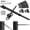 10, variant on 10 Pair 1/8" Black Cable Railing Kit T316 Stainless Steel Hardware for 2"x2" 4"x4" Wood Deck Stairs