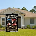 thumbnail image 2 of Joocar One Nation Under God 250th Anniversary American Eagle Cross Flag For Spring Summer Home Outdoor Garden Yard Door Decor 12x18 Inch, 2 of 5