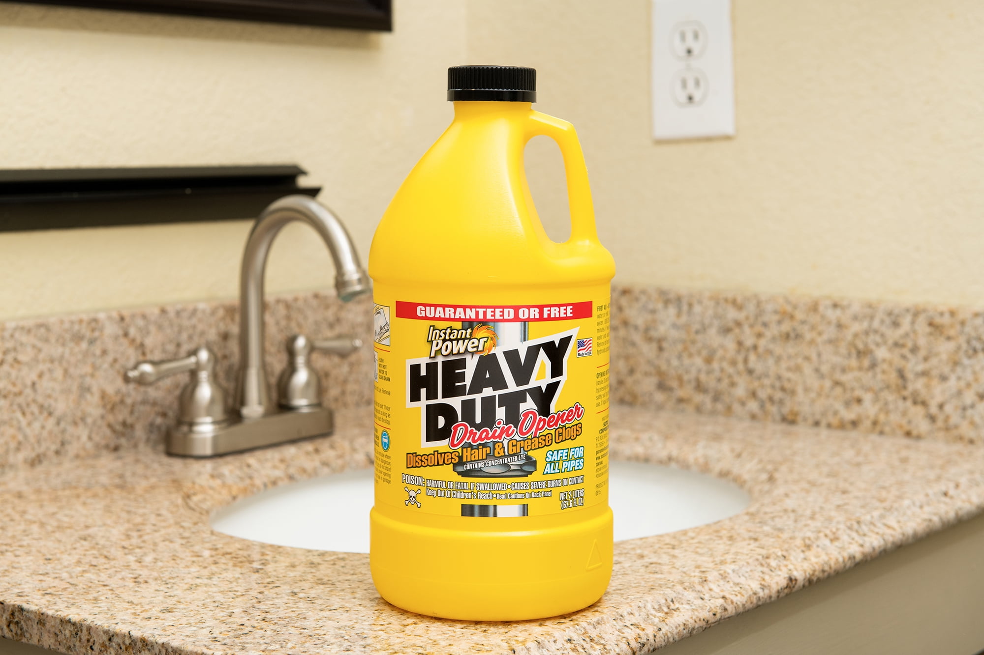 Heavy Duty Drain Opener (Yellow Bottle) - Instant Power