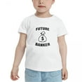 thumbnail image 2 of Future Banker Funny Toddler T-Shirts for Boys Girls (White, Youth XL), 2 of 5