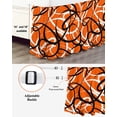 thumbnail image 3 of Orange Geometric Wrap Around Bed Skirts for Queen Bed 18" Drop,Bed Skirt with Adjustable Elastic Belt Dust Ruffle Bed Valance for Bedroom Hotel Black White Striped Abstract Lines Art Bed Frame Cover, 3 of 7