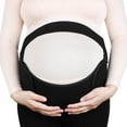 thumbnail image 2 of Unique Bargains Black M Size Maternity Support Belly Belt Pregnancy Waist Support Band Brace, 2 of 11