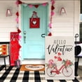 thumbnail image 2 of JOOCAR Valentine's Day Garden Flag, Hello Valentine Bike Rose Gift 12x18 Inch Double Sided Garden Flag for Outdoor Garden Holiday Yard Decoration, 2 of 5