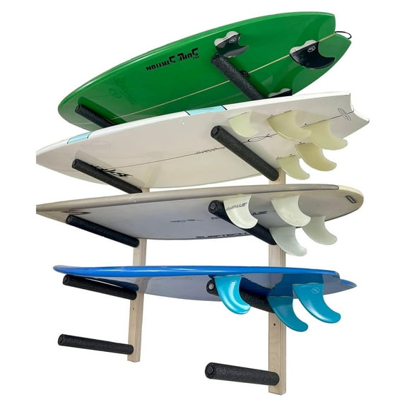 Surfboard Wall Rack - Holds 5 Boards