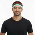 thumbnail image 7 of Couver Unisex Mexico Italy Belarus Country Flag Cotton Sports Headband, 3 Pieces, 7 of 7