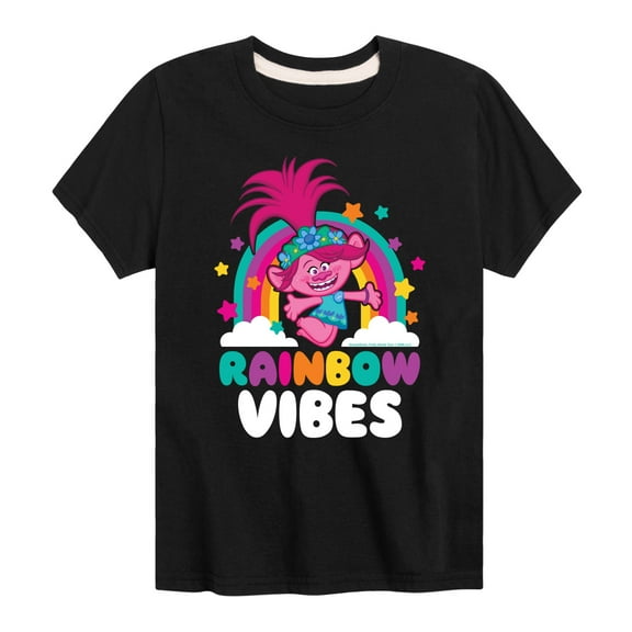 Trolls - Rainbow Vibes Poppy - Toddler & Youth Short Sleeve Graphic T-Shirt