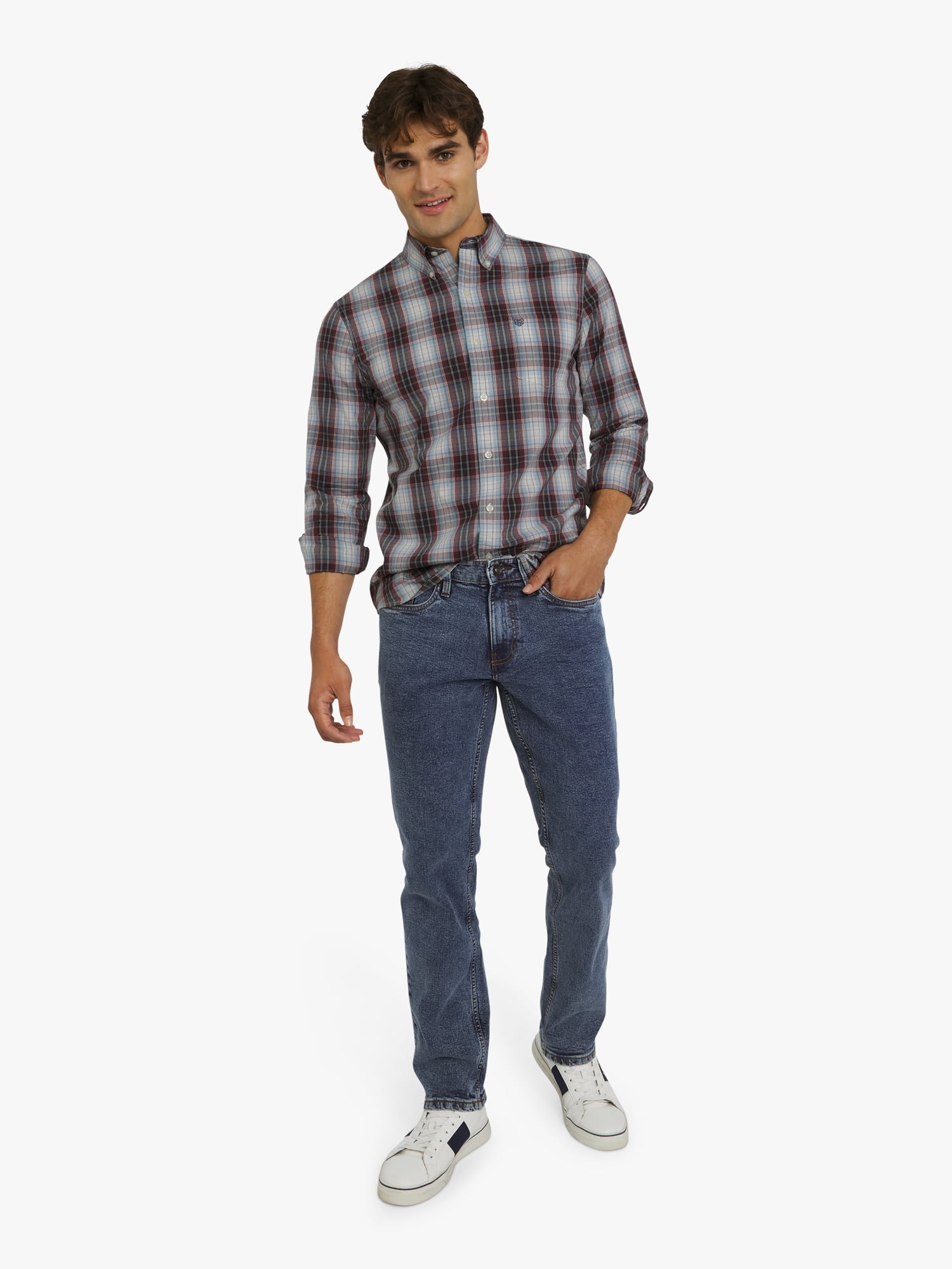 Chaps Men's & Big Men's Stretch Regular-Fit Denim Jeans, Sizes 30-42