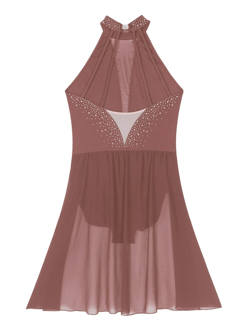 knee length dresses for ladies Short-Sleeve Long A-Line Prom Dress with Beads Burgundy / 3XLarge main image 1