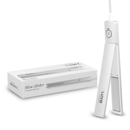 Cortex Beauty | Slim Glider – 1 Ceramic Coated Dual Voltage Flat Iron For All Hair Types And Textures