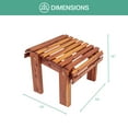 thumbnail image 3 of American Furniture Classics Model MM111 CEDAR Stationary Ottoman, 3 of 5
