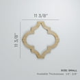 thumbnail image 3 of Ekena Millwork 11 3/8"W x 11 3/8"H x 1/4"T Small Marrakesh Decorative Fretwork Wood Wall Panels, Alder, 3 of 18