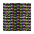 thumbnail image 6 of Wukai Mardi Gras Shiny Green Purple Waterproof Tablecloth for Kitchen Dining, Fits Square Tables for 2-4 Seats -54"x54", 6 of 7
