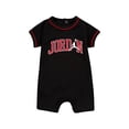 thumbnail image 2 of Baby Boy Mesh Jumpman Romper Black 557551-023 Red,, 2 of 3