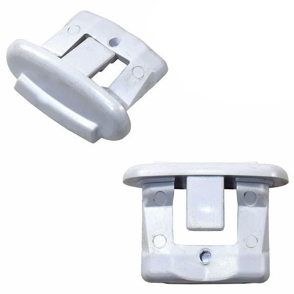 HQRP 2-Pack Rack Slide End Cap fits GE GSD2101V45WW GSD2120C05BB GSD2130C02WW GSD2200F00WH GSD2200Z00WH GSD2200Z07AD GSD2200Z07WH GSD2201F00AD GSD2201F00WH GSD2220F00BB Dishwasher