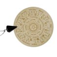 thumbnail image 2 of Xingzhi Round Wooden Carven Pendulum Board with Black Pendant Necklace Home Decor B, 2 of 9
