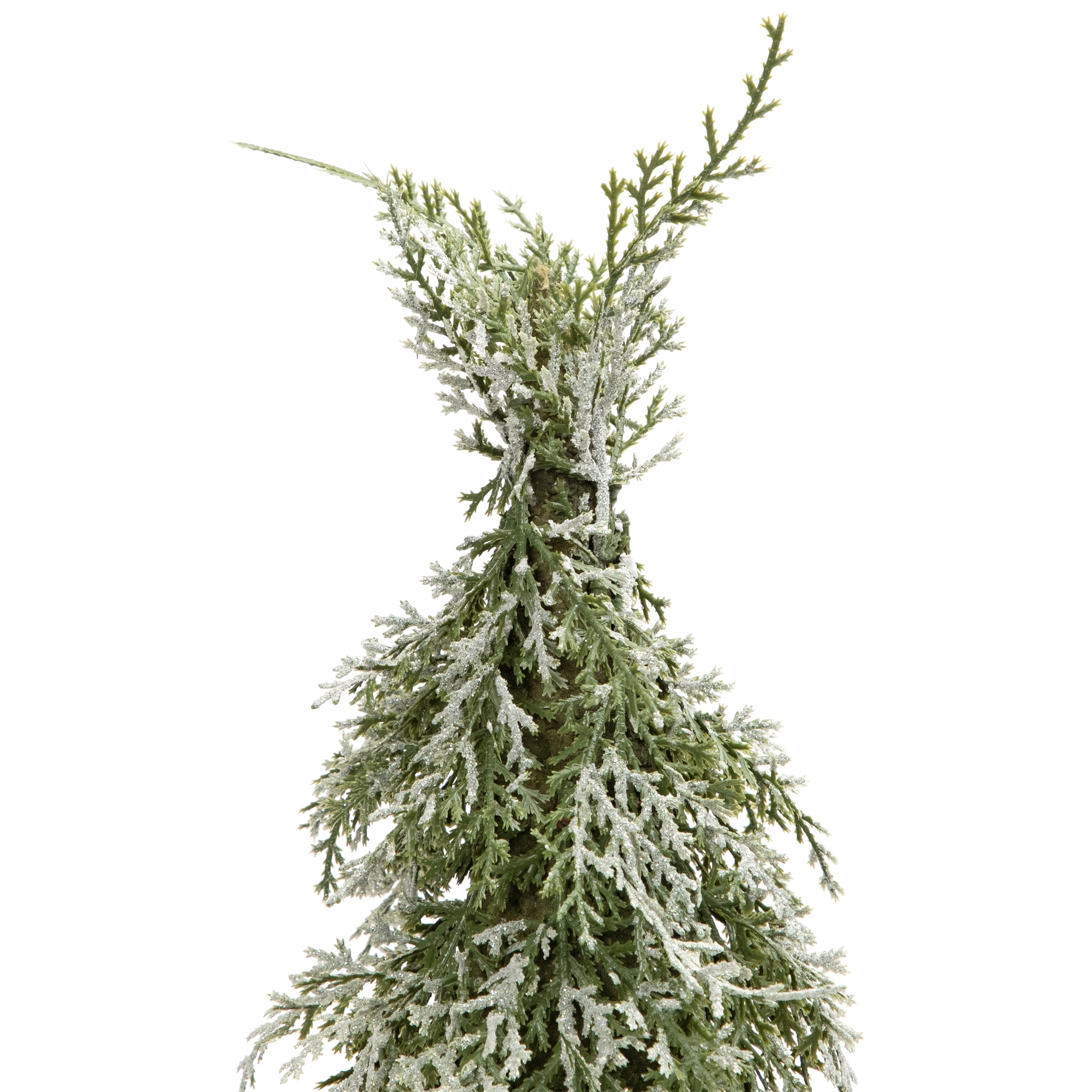 Iced Cedar Pine Artificial Mini Christmas Tree - 18" - Unlit