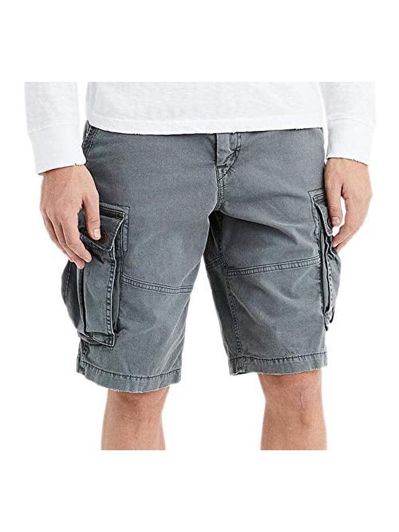 New American Eagle Mens 6721020 Ne(x) t Level Longer Length Cargo Short, Gray (26)