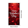 thumbnail image 3 of LUUFILx Valentine's Day Backdrop Banner for Party Background Decorations Romantic Celebration Photography Props Valentines Decors, 3 of 9