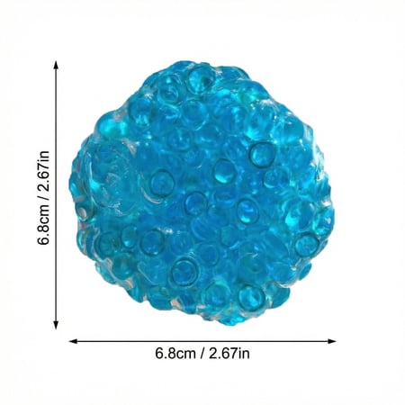 Moonsky Soft Rubber Bun Stress Relief Toys 2.67in Noisy Venting Ball Decompression Fidget Tool For Students Office Pressure Release Desk Decoration
