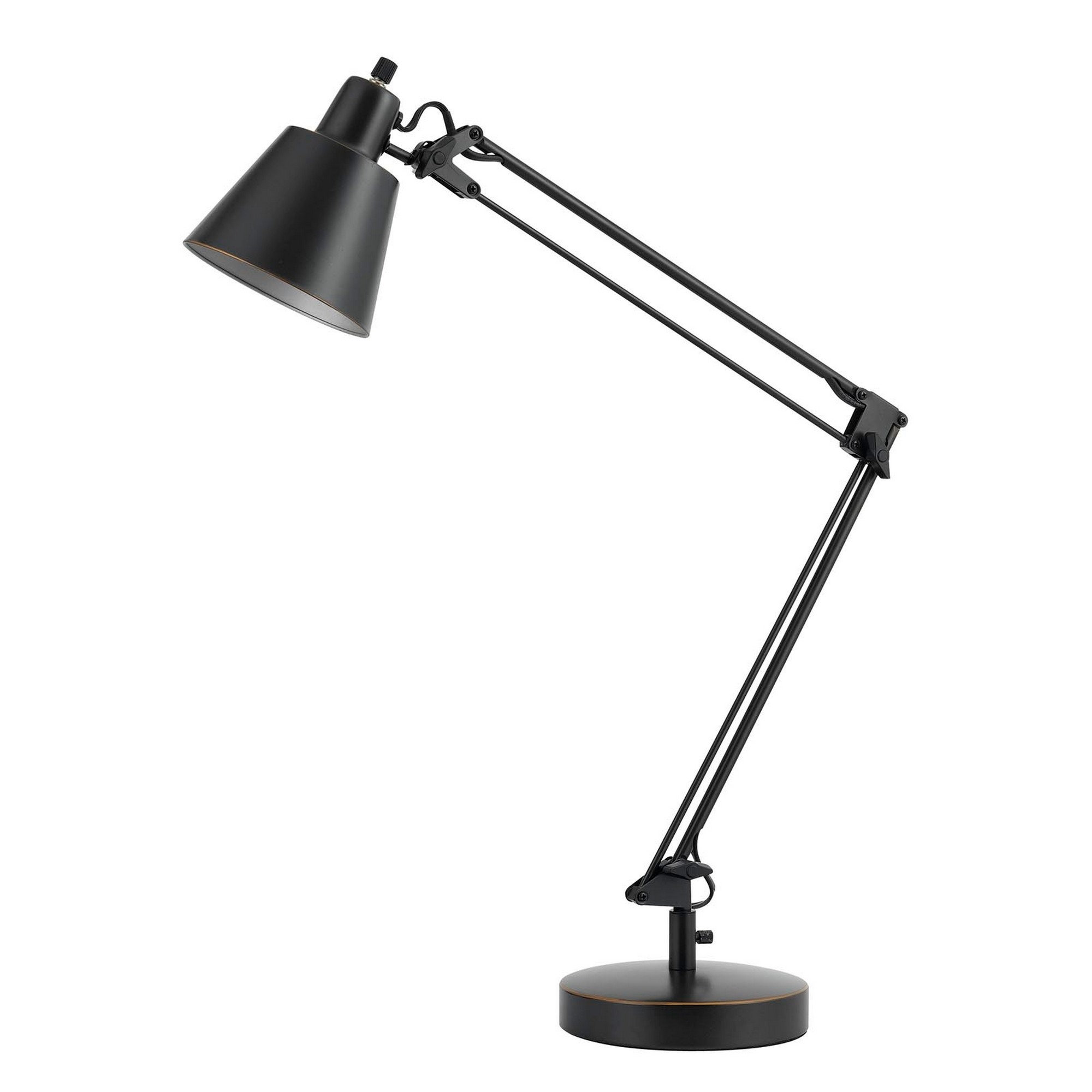 60W Metal Task Lamp with Adjustable Arms and Swivel Head, Set of 2