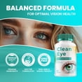 thumbnail image 3 of Clean Eye Support Supplement – CleanEye Capsules Vitamins Healthy Vision, 1 Pack, 60 Capsules, 3 of 6