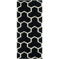 thumbnail image 4 of SAFAVIEH Cambridge Joshua Geometric Tessellation Wool Area Rug, Black/Ivory, 2'6" x 4', 4 of 9