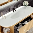 thumbnail image 5 of Eviva Haven 55"W x 22"D Oak Freestanding Bathroom Vanity with White Solid Surface Integrated Sink Top, 5 of 7