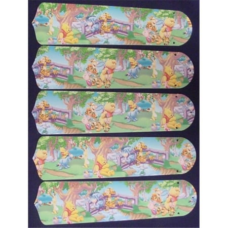 

Ceiling Fan Designers 52SET-DIS-WPPET Winnie Pooh Piglet Eeyore Tigger 52 in. Ceiling Fan Blades Only
