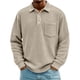 thumbnail image 1 of pstuiky camisa de manga larga para hombre, Cárdigan informal de color liso para hombre, con botones, mangas largas y bolsillo de solapa Tops casuales para hombres s, 1 of 7