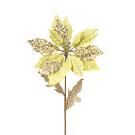 club pack of 12 winter solace gold glitter poinsettia stem club pack of 12 winter solace gold glitter poinsettia stem
