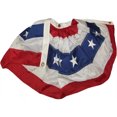 thumbnail image 2 of 1.5x3 FT USA American 18x36 Nylon Embroidered Fan Flag Banner Bunting FAN, 2 of 8
