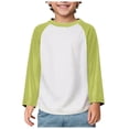 thumbnail image 3 of ZTKWD Boys T Shirts Long Sleeve Raglan Kids Color Block Crewneck Casual Tops Tees 4-14 Years School Spring, 3 of 9