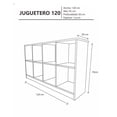 thumbnail image 2 of Juguetero DECOMOBIL Organizador para Niños Estante Librero Encino Polar/Blanco, 2 of 5