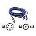 thumbnail image 2 of QVS Premium - Video cable - S-Video / composite video - 4 pin mini-DIN male to RCA male - 10 ft - double shielded, 2 of 2